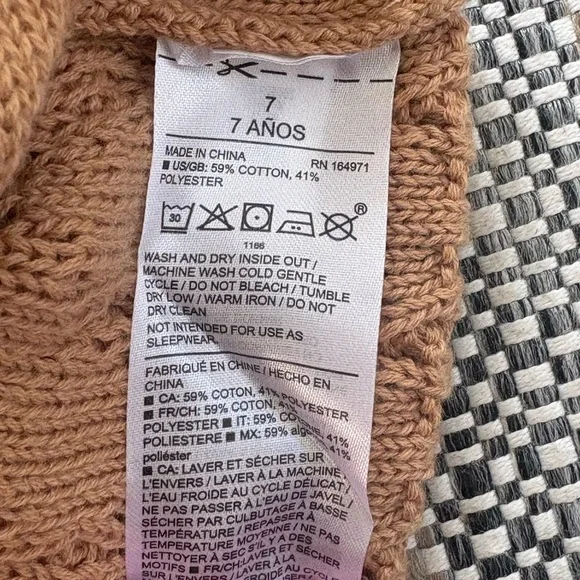 Girl’s Textured Knit Sweater - Picture 6 of 6